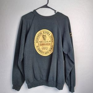 Men's Vintage T Shirt  GUINNESS EXTRA STOUT Size XL Color Black